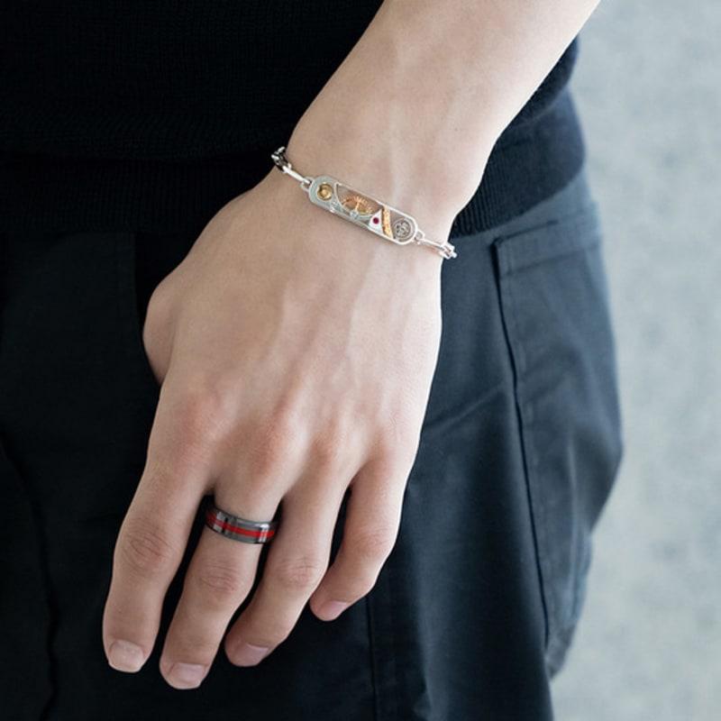 BE/GINS Black Red Ceramic Ring