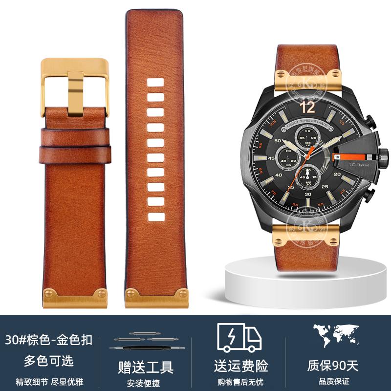 Quality Genuine Retro genuine Leather watchband men for DZ4343 DZ4323 DZ7406 watch strap vintage Italian leather 22mm 24mm 26mm