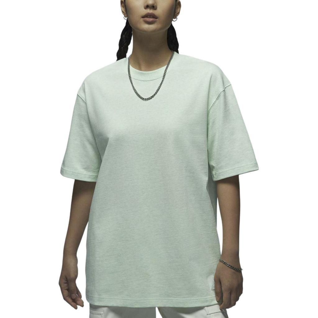 Jordan Loose Soft Comfortable Short Sleeve T-Shirt Women Tops Light-Green FN5384-394