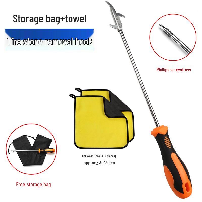 Multi-functional Tire Stone Cleaning Hook and Pick Tool