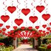 Romantisk Alla Hjärtans Dag Kärlek Dragdekorationer DIY Kärleksblomma Hängande Gardin Festtillbehör Bröllop Hjärta Snöre Girlang
