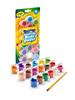 Crayola Mini Bottle Paint 18 Color Set with Brush Easy to Remove with Water Genuine Product 540125
