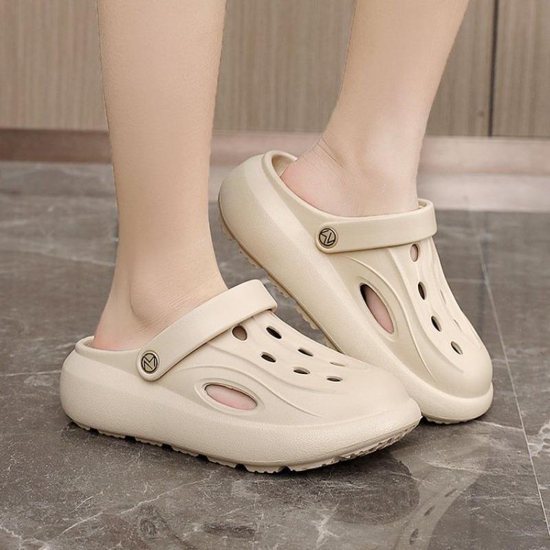 Fashion Chunky Platform Clogs Sandals Women 2025 Summer Soft Thick Bottom Beach Garden Shoes Woman Slide Non Slip Eva Wedge Slippers