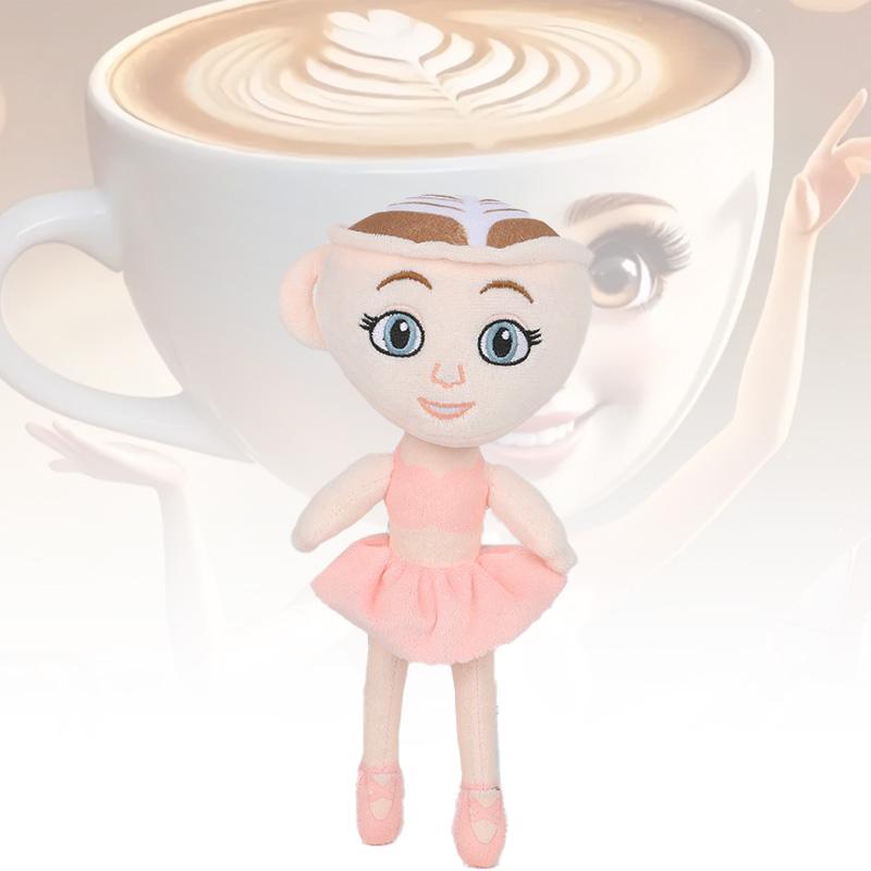 Nuova Palla di Peluche Brainrot Italiana Ballerina Bambola Cappuccino Divertente Cartone Animato Alerina Capucciu Morbido Peluche Giocattolo Regali di Compleanno per Bambini