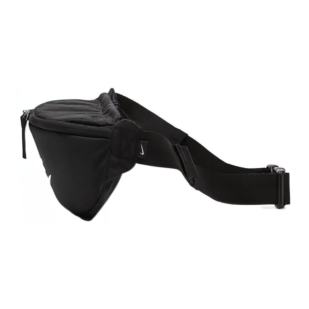Nike Heritage Logo Zippered Fabric Waist Bag Unisex Waist Bag Black BA5750-019