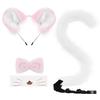 Halloween handmade plush simulated mouse ears cos animal ears and tail set cute animal ears headband headdress