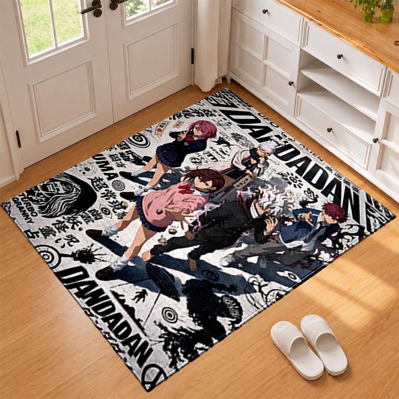 Dandadan Carpet Door Mat for Living Room or Bedroom Protective Mat Under Chair Office Decoration Christmas Gift Birthday Present