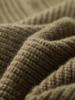 Men's Fashion Versatile Half-Zip 100% Wool Color Block Sweater
