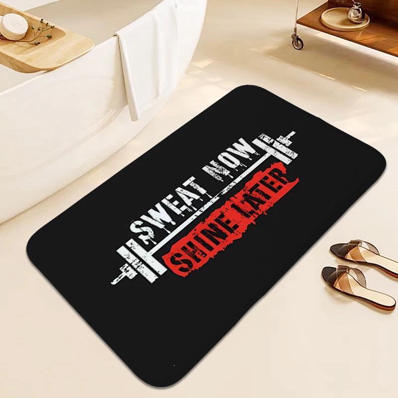 Gym Carpet for Bedroom Floor Mats Front Door Soft Living Room Funny Doormat Bathroom Hallway Sleeping Room Rug Aesthetic