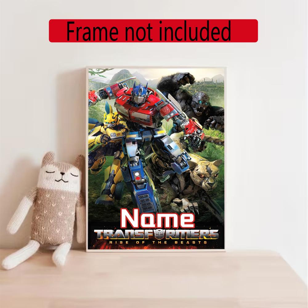 Love Transformers Customize Your Name Diamond Painting Round Diamond Diy Frameless Holiday Artwork Suitable For Home Office Wall Decoration