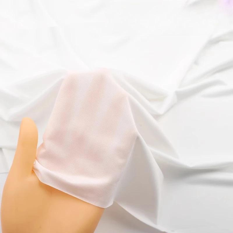 100x175cm Stretch Elasticity Ice Silk Fabric Four Sided Sun Protection Clothing Sleepwear Dresses Handmade DIY Clothing Fabric