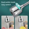 2/3 Modes Faucet Filter Adapter Anti Splash 360° Rotating Kitchen Faucet Extender Universal Spray Water Saving Tap Nozzle