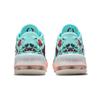 Nike Lebron 18 Low Floral Abrasion Resistant Shock Absorbers Low Top Children's Basketball Shoes Blue Red Sneakers DN4177-400
