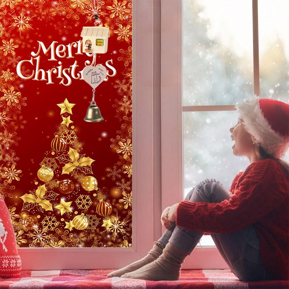 DIY Accessories Christmas Door Cover Multi Scene Window Sign Banners New Xmas Ornament  Christmas