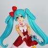New Christmas theme Hatsune Miku Figure Holding a gift in hand Desktop Anime Handmade Decoration Doll for Fans Collection Gift