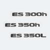 3D Chrome Glossy Black ABS Letters ES200 ES250 ES260 ES300 ES350 ES300h ES350h HYBRID Emblem For Lexus Car Trunk Logo Sticker