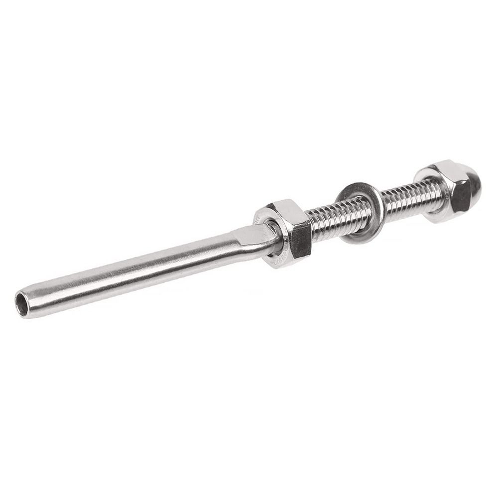 T316 Stainless Steel Cable Railing Tensioner 1/8" Cable Railing End New Swage Stud End Deck