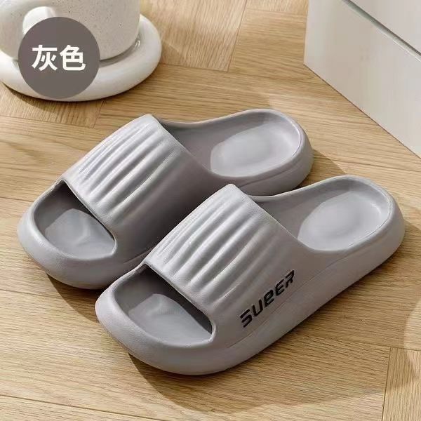 

New EVA Non-Slip Odor-Resistant Home Indoor Outdoor Men Summer Bath Slippers Sandals 42-43 (M)