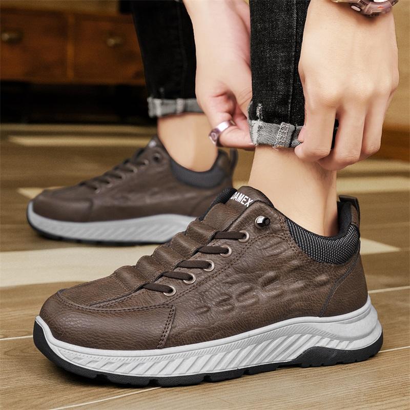 Однотонные мужские повседневные туфли — фото 5