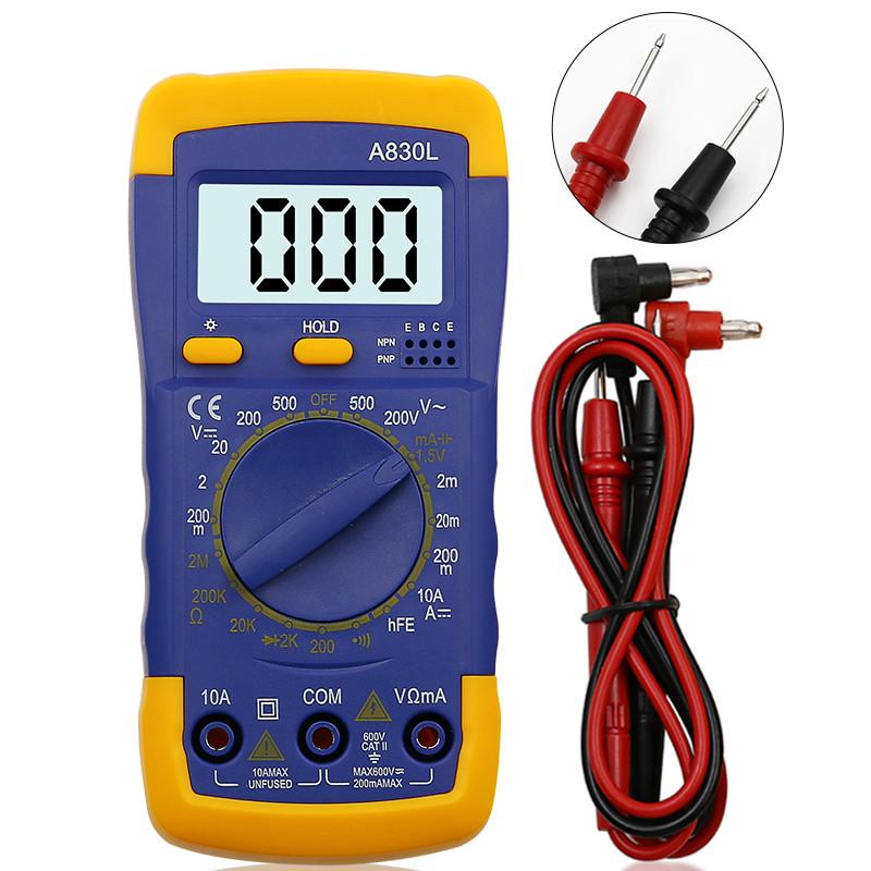 Buy A830L Digital LCD Multimeter Voltmeter Ammeter AC DC OHM Volt