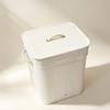 Bamboo Woven Laundry Hamper with Lid - Dustproof & Odor-Proof Storage Basket for Home & Hotel.