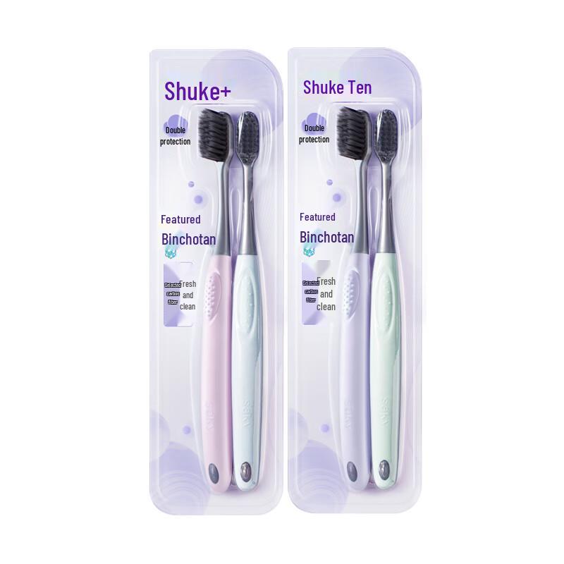 Shuke Carbon Silk Energy Toothbrush 4-Pack