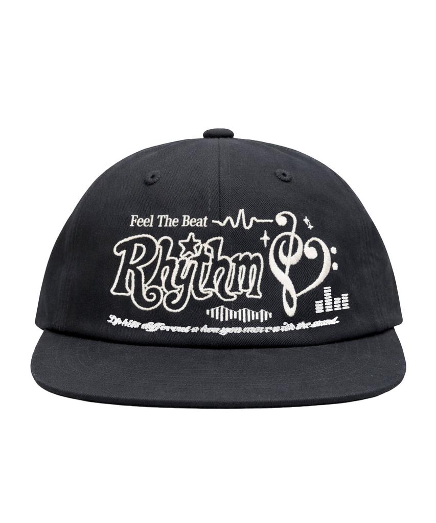 VENHIT Heart Rhythm Flat-Brimmed Cap_Black
