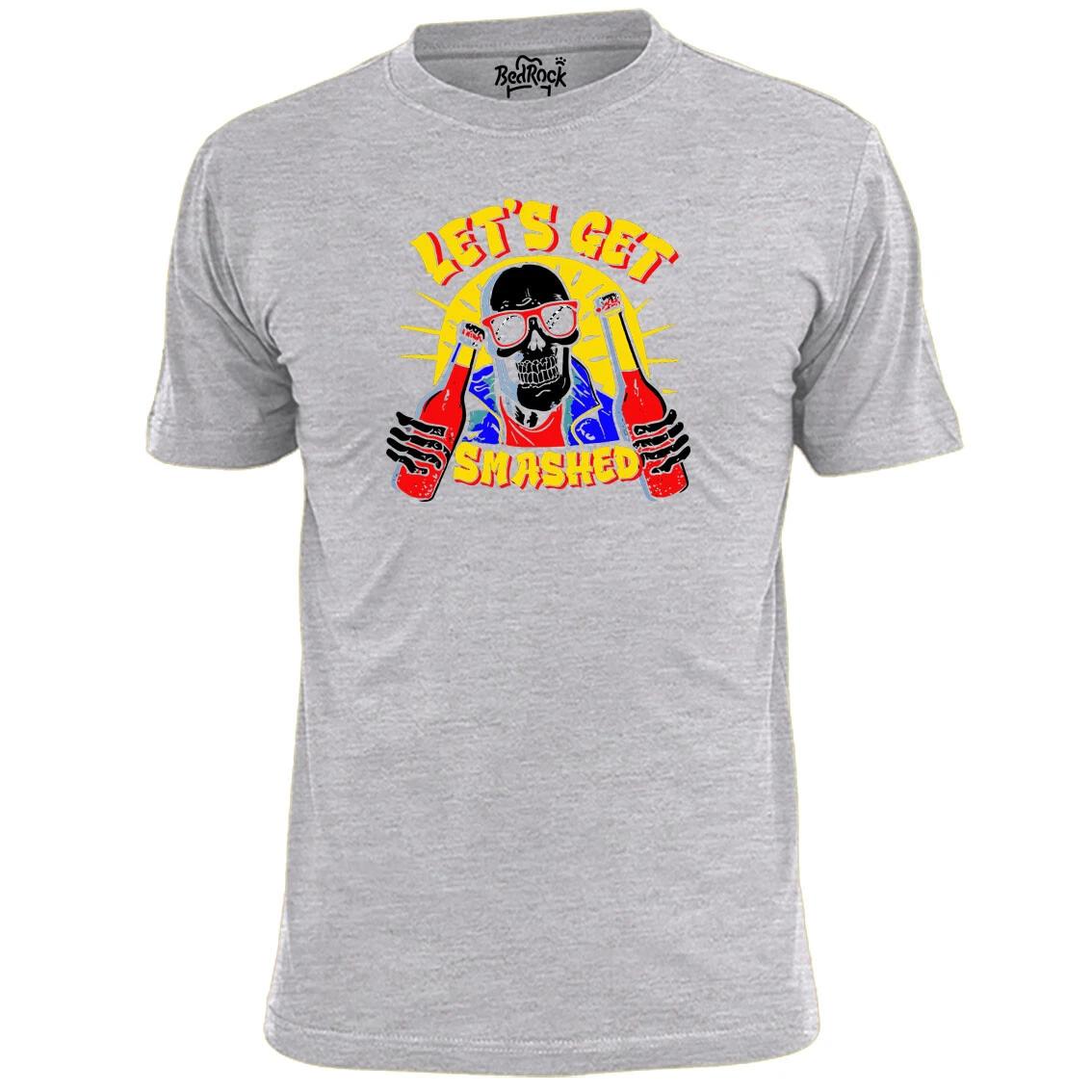 Mens Lets Get Smashed Funny T shirt Stag Do Party 4XL