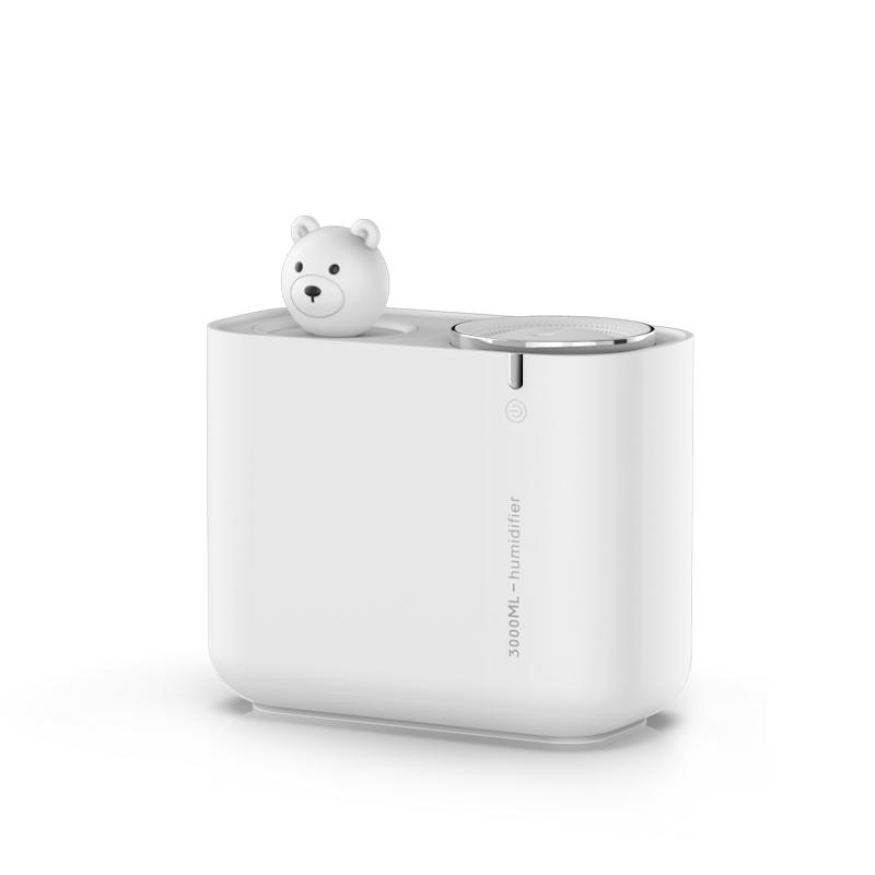 

Двойной насадочный увлажнитель воздуха USB ароматерапевтический диффузор 3000 мл милый медведь ультразвуковой туманообразователь увлажнитель диффузор для дома Bear