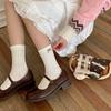 Women's Autumn Bow Boneless Mid Barrel Pile Socks