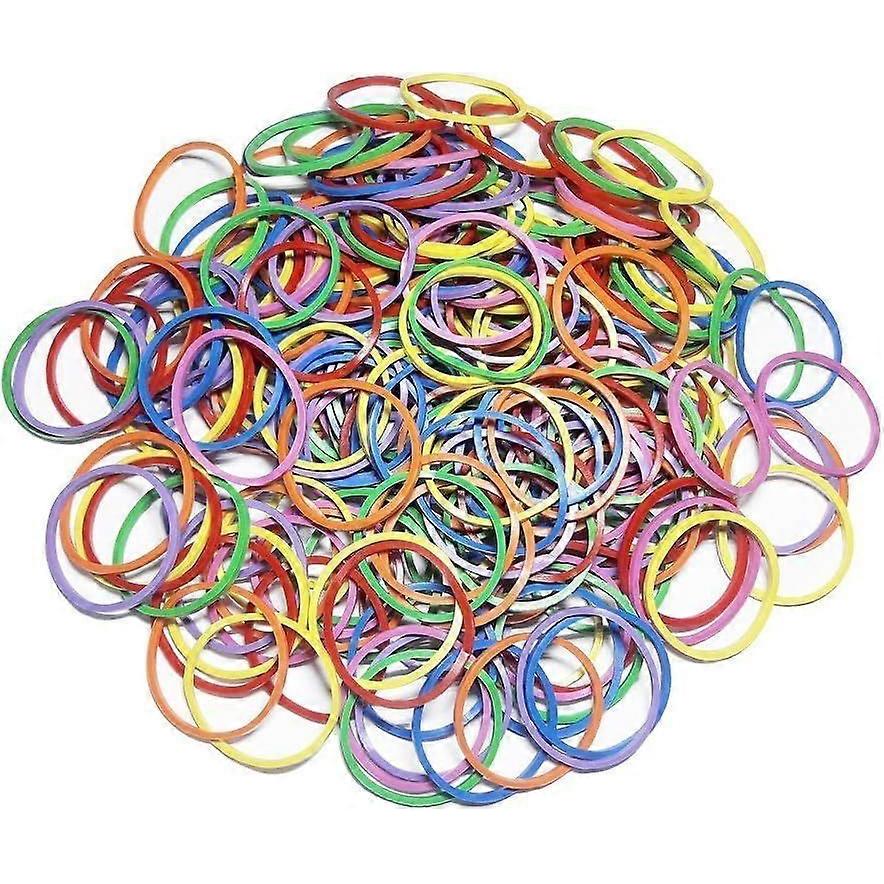 200Pcs Small Assorted Rubber Bands Bulk Elastic Wide Money Colorful Rubber Bands