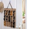 1pc 15 Grids Glasses Organizer Storage Wall Hanging Bag Multifunctional Sunglasses Eyeglass Container Bag Foldable