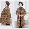 Warm Floral Crystal Velvet Coat for Middle-aged and Elderly Women