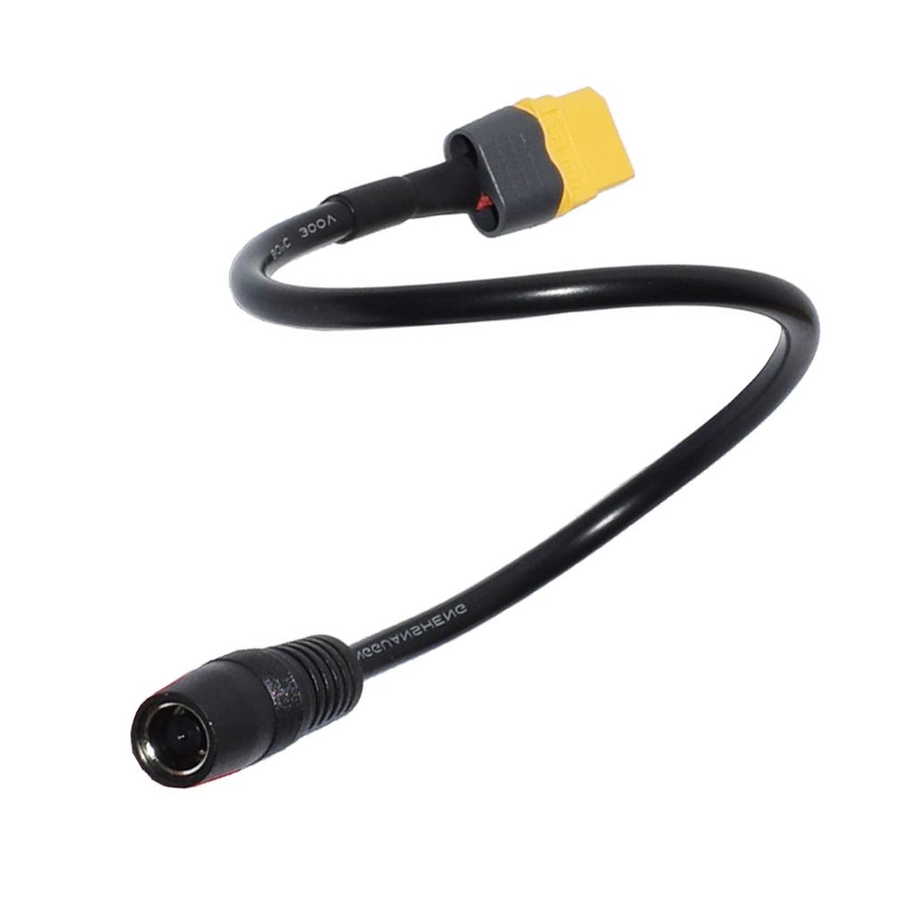 High Flexibility XT60 to DC7.9mmx0.9mm 8mm Connectors Power Cable, Copper 14AWG for Portable Power Stations
