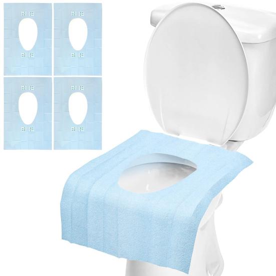 10Pcs Toilet Seat Cover Flushable Biodegradable Potty Training Public Restrooms Paper Toilet Liner Waterproof Travel Size Disposable Toilet Seat Liner