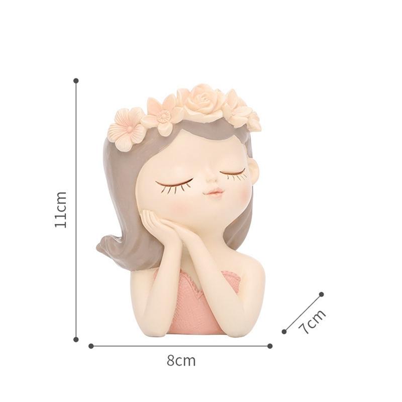 

4-дюймовый смоляной горшок для суккулентов Fairy с дренажем – симпатичный мини-кашпо для декора помещения A