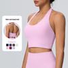 Cloud Halter Neck Yoga Tank with Built-in Shockproof Sports Bra