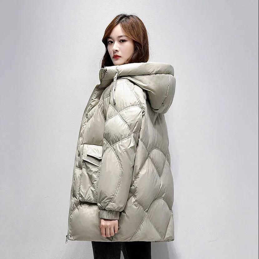Nová kolekcia zimného oblečenia: Kórejský voľný bavlnený kabát pre mamu Fashoin Coat Down Cotton