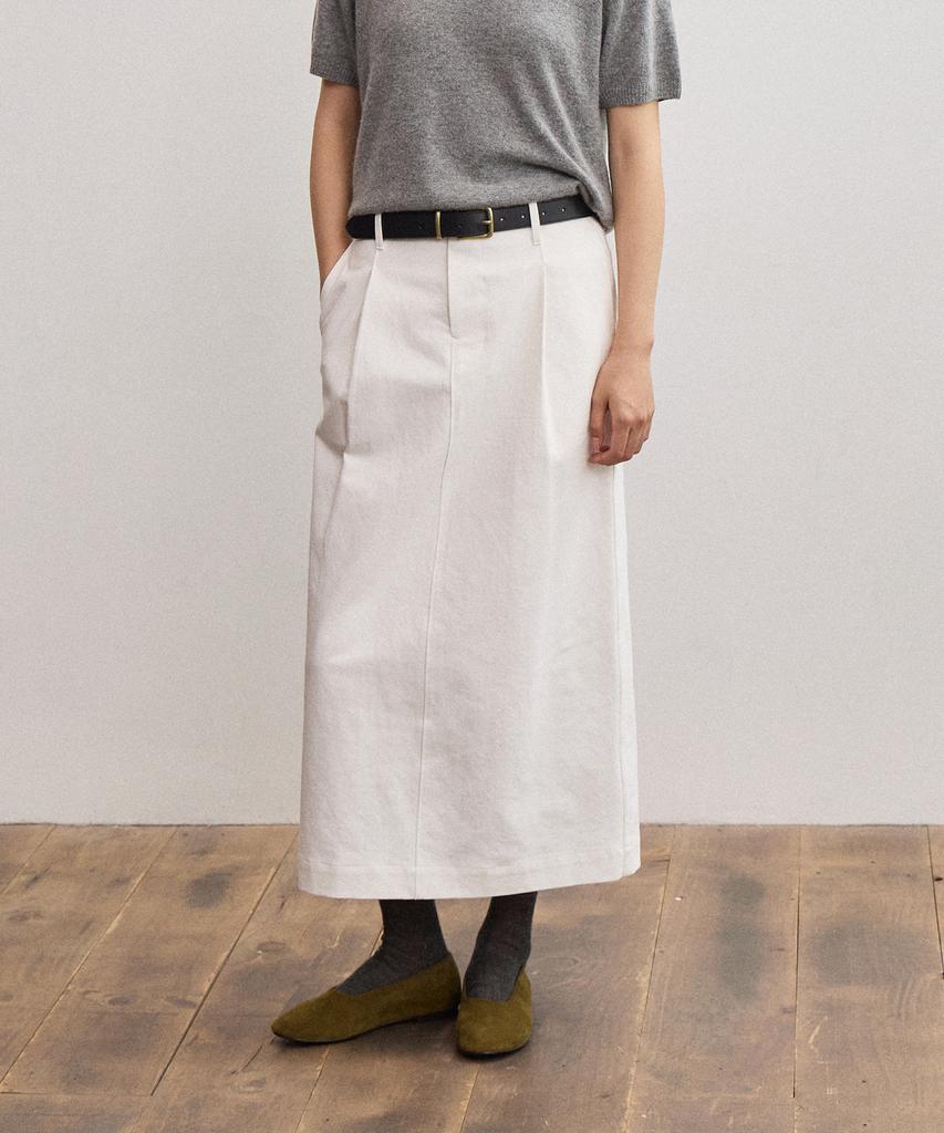 Howaseu Cotton Hover Skirt (Ivory)