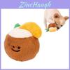 Cute Plush Dog Toy Coconut Ball With Sound Weight 31g Ideal For Puzzle Solving And Teeth Grinding