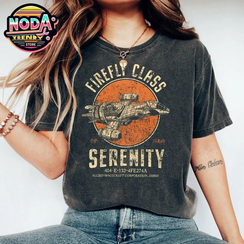 Винтажная футболка Звездные войны Класс Firefly Serenity, Футболка EdgeS Galaxy Унисекс Унисекс Футболка S