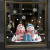 Christmas Robin Window Stickers Snowflake Winter Pattern Removable for Xmas Family Party Indoor Glass Decor
