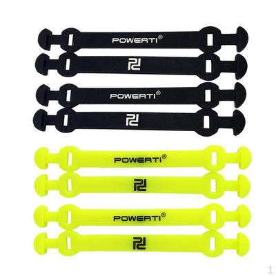 8xTennis Squash Racket Vibration Dampener Shock Absorber Damper Black+Yellow