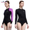 Diving Suit 2MM Cold-proof Thickened One-piece Snorkeling Surfing Wet Long-sleeved Sunscreen Jellyfish Female