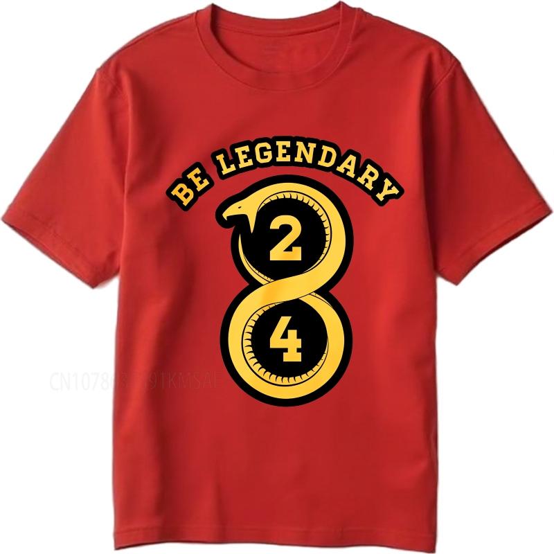 Fashion summer Teenagers tshirt Be Legendary Snake Number Two Four Short Sleeve Workout ONeck Tee shirt cotton teeshirt