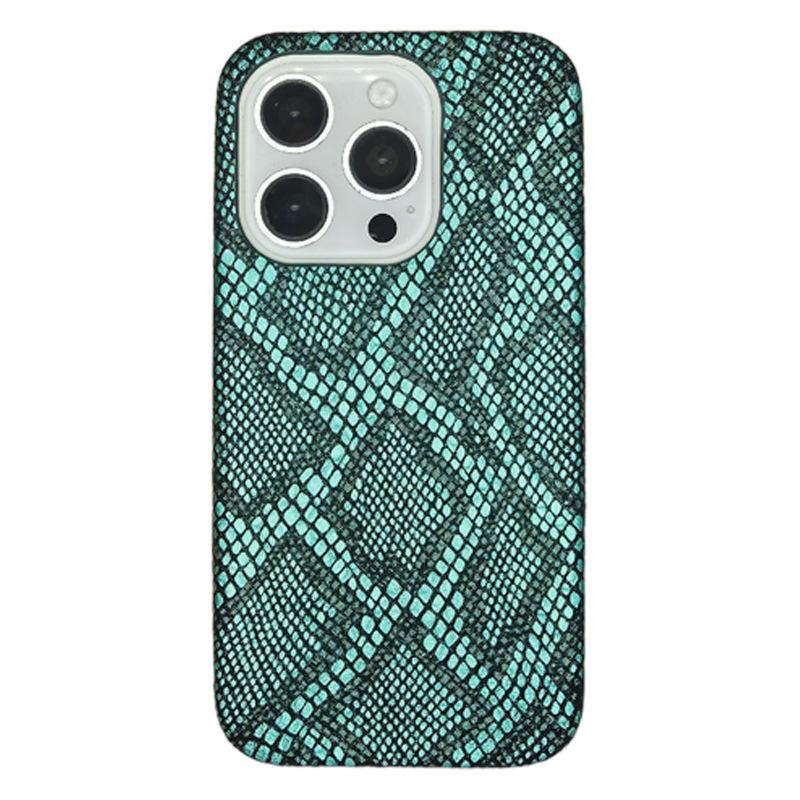 Python Skin Texture Is Suitable for Apple 15promax Phone Case, IPhone13 Half-pack 14/12 Fashionable 11 Sets