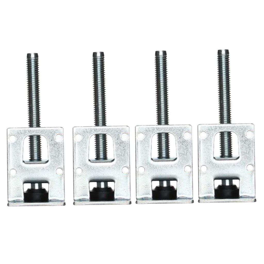 4 Pieces Table Leg Leveler Elevate Bracket Adjustable Furnishing Risers Leveler Feet for Bedroom Bed Couch Living Room Desk