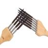 Pennelli da Pittura per Artisti a 4/6 Denti Pennelli per Pittura Pennello per Pittura Acrilica Pennelli da Pittura Multi-Dente per Pittura ad Acquerello Acrilico