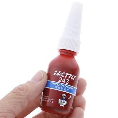 Cola de parafuso 10ml, agente de travamento de rosca, adesivo anaeróbico 243, cola, resistência a óleo, cura rápida, venda quente, cola para parafusos de fixação