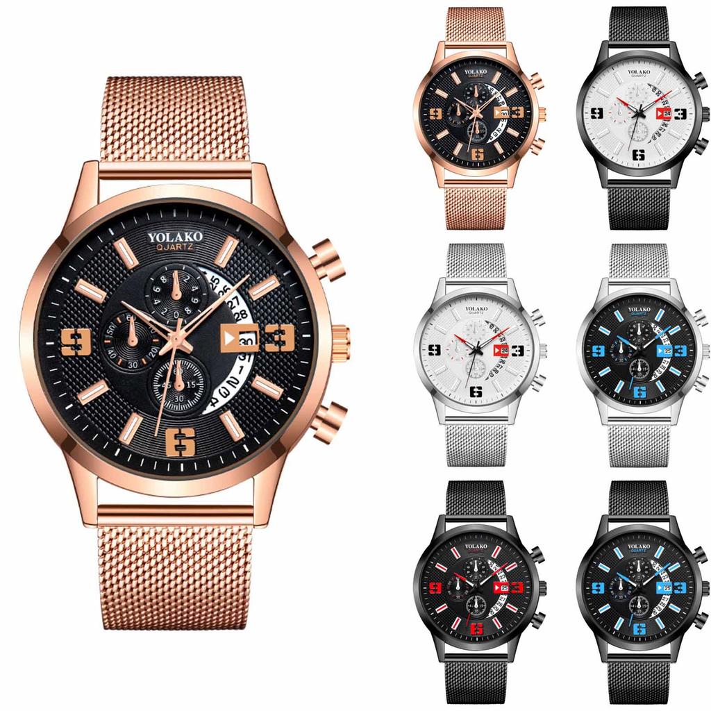 Men's Luminous Running Alarm Clock Watch